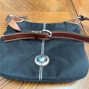 DOONEY & Bourke Black Nylon Shoulder Bag. Very Good Preloved.